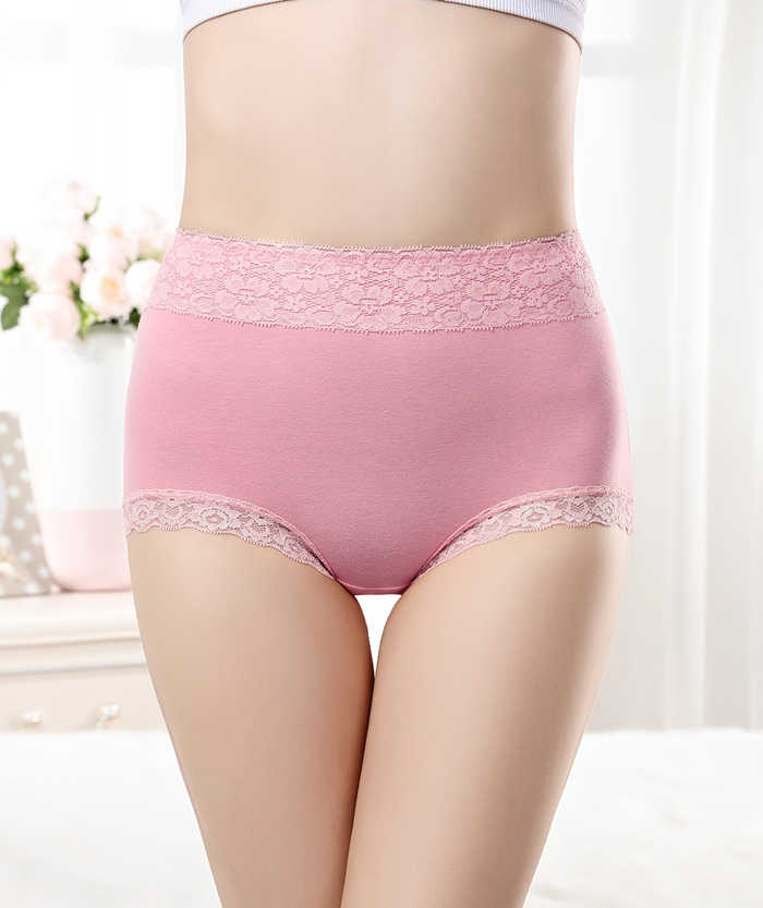 4 quần lót nữ gợi cảm ren bông cao eo lớn kích thước hông mùa đông bụng liền mạch quần short tam giác do lot nam