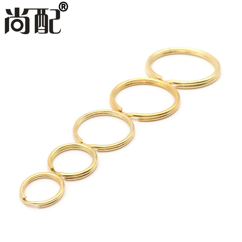 Golden Key Ring Ring Stainless Key Ring Aperture Car Key Clasp Ornament Small Hanging Ring Cirque size ring slim ring