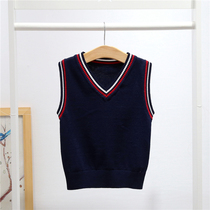 Children performing for students knitting horse clamp school clothing baby sleeve hidden vest boys and girls