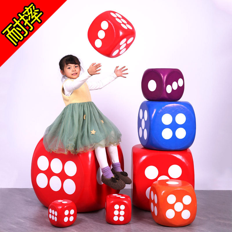 Bubble big dice Large color sieve throw custom props Sweepstakes Team building game toys Teaching aids