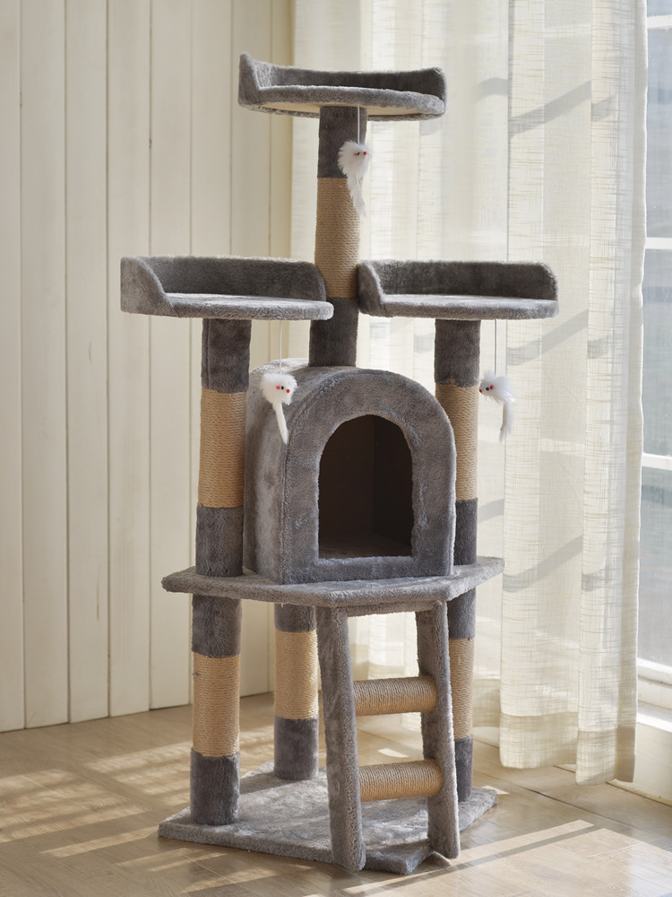 Le Fei cat climbing frame Cat scratching board Cat climbing frame Cat scratching column Nest Cat tree One-piece cat jumping platform Cat claw grinding toy
