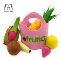 Unwoven Cloth Finished Hand Imitation Fruit Cognition Model Basket Suit Toddler Early Taught Home Popularity Gift