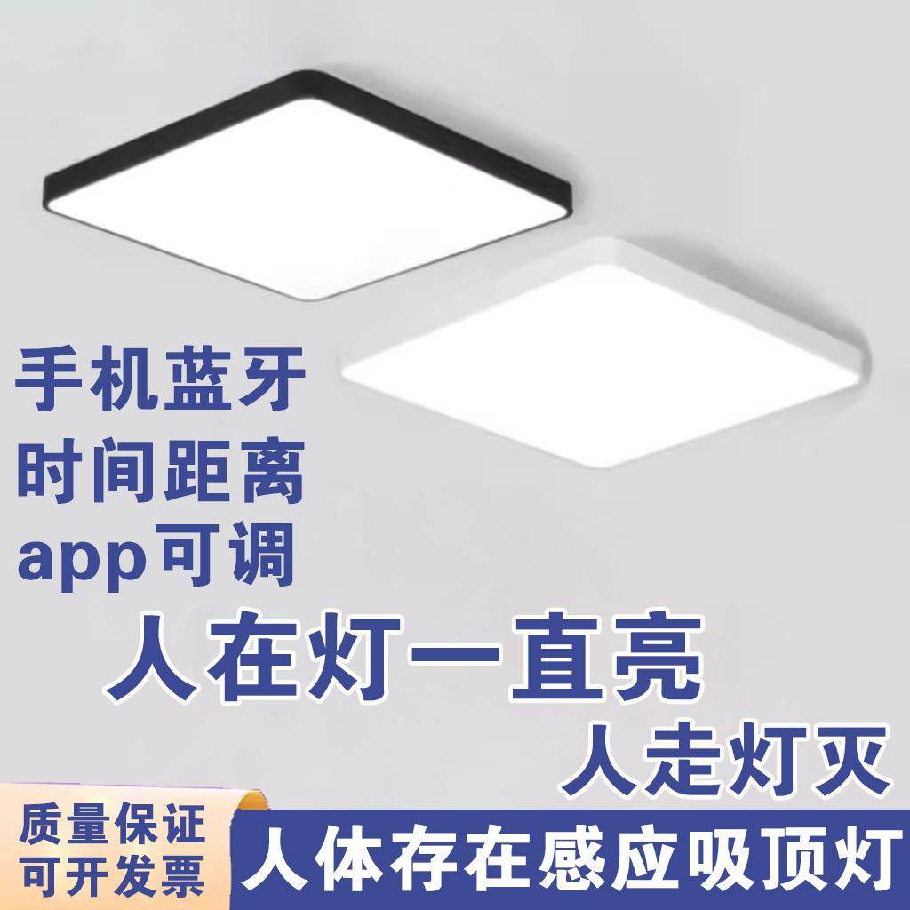 人体存在感应吸顶灯雷达感应灯楼梯过道楼道走廊门口人在灯一直亮