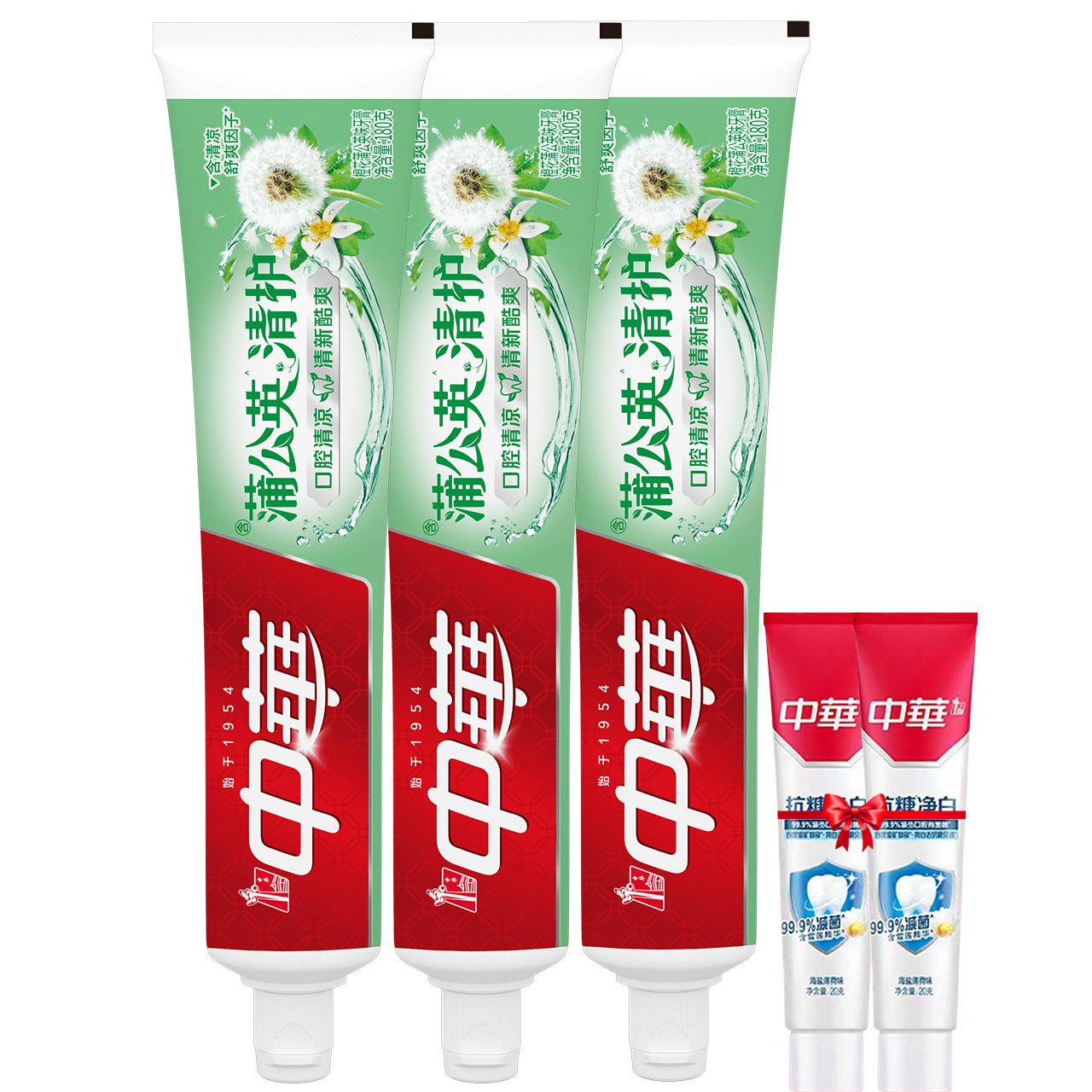 【抢先加购】中华花清护牙膏护龈清润清新口气清凉固齿官方旗舰店