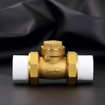 Total copper 4 points 20ppr Double live contact check valve 6 Sub-directional backstop valve horizontal tap water hot-melt water meter valve