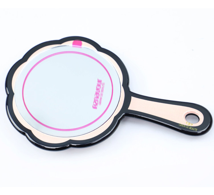 Зеркало 韩国进口grain de beaute饰品甜美粉色花朵小镜子随身镜化妆镜