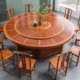 Neuer elektrischer Esstisch für Hotels im chinesischen Stil, Restaurant, Club-Box, 20 Personen, großer runder Tisch, automatischer Drehteller, Induktionsherd, Hot-Pot-Tisch