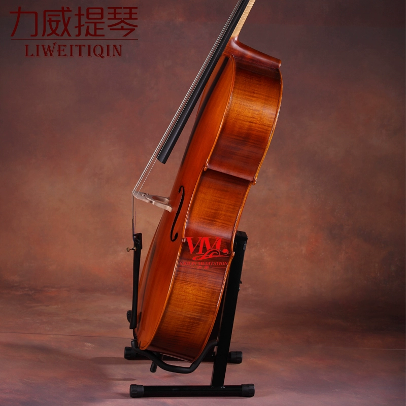Đàn guitar khung cello mới kim loại đậm gấp dọc nhạc cụ đứng đỏ phụ kiện trắng