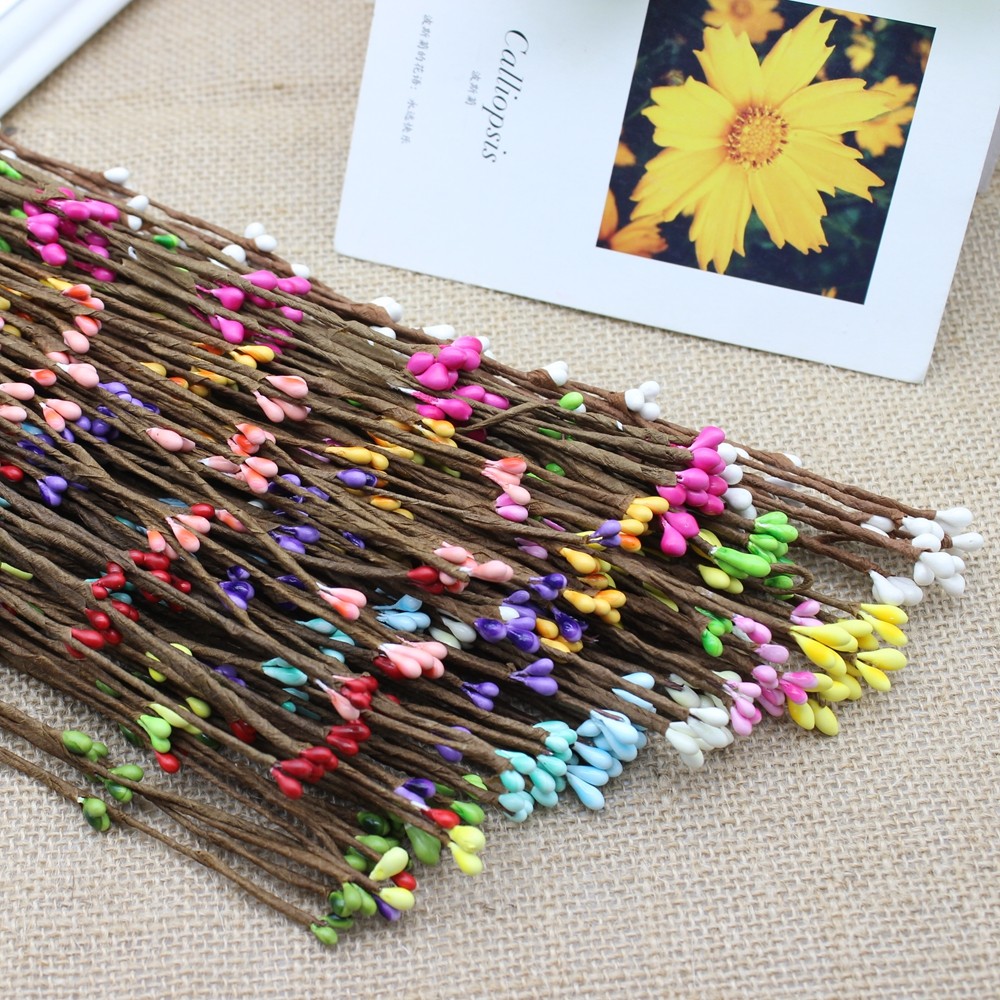 40 meters hot selling rattan wreath material diy flower berry bracelet head ring to make hand simulation wreath accessories