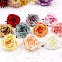 High-grade simulation Rose head DIY handmade wreath material European style Vintage Tea Flower Bud Series hand-made accessories