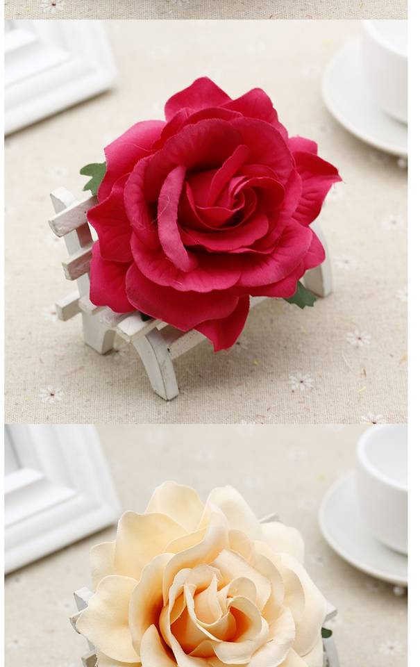Mô phỏng hoa hồng phong phú DI hoa DIY mũ nón nón nhà hoa cắm hoa trang trí phụ kiện hoa tóc mũ hoa - Phụ kiện tóc đồ cột tóc scrunchies