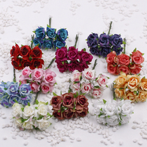 2016 new DIY headdress handmade simulation Flower Garland material connotation small tea plum a bunch of 6