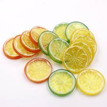 PVC simulation fruit DIY decoration accessories photo props lemon slice headwear hair accessories colored watermelon slices 5cm