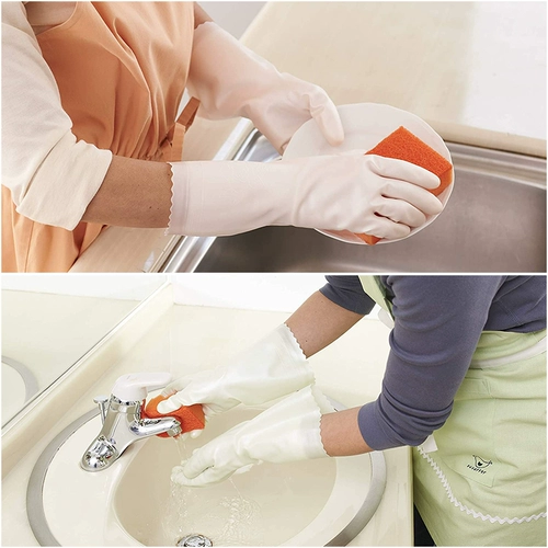 Японские посудогопажные перчатки Showa Gloves Brush Bup House Housework Kitchen Прочная бархата, белье, чистое и бархатные женщины