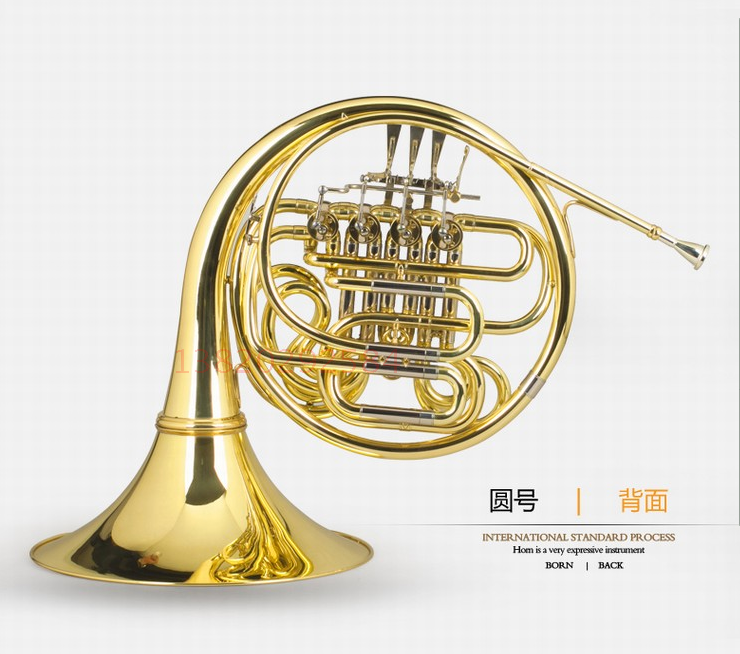 American Baja B-flat single-row four-key horn instrument B-F double-row horn band church professional performance