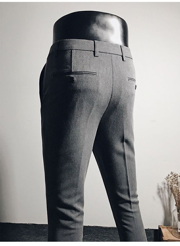 19 mùa xuân Anh kinh doanh quần tây nam mỏng Tóc mỏng stylist căng quần quần nam phù hợp với quần thủy triều quần tây nam công sở
