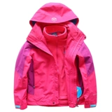 Детская съемная куртка, флисовый водонепроницаемый дорожный комплект, «три в одном», подходит для подростков