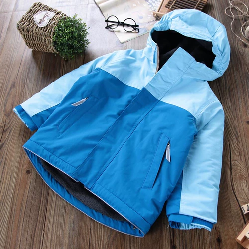 Зимняя детская флисовая куртка для мальчиков, ветрозащитный водонепроницаемый зимний пуховик, подходит для подростков, 3-18 лет