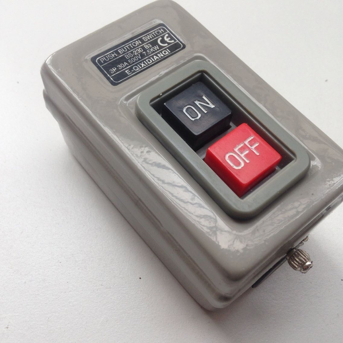 BS230B button switch three-phase escort switch 380V power switch start switch