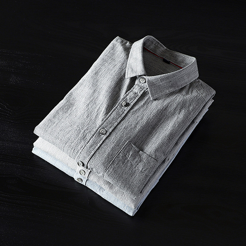 Factory Foreign Trade Tail Single Man Shirt Long Sleeve Fall Pure Cotton Sashimi Leisure Original Single Cut Korean version Trend shirt