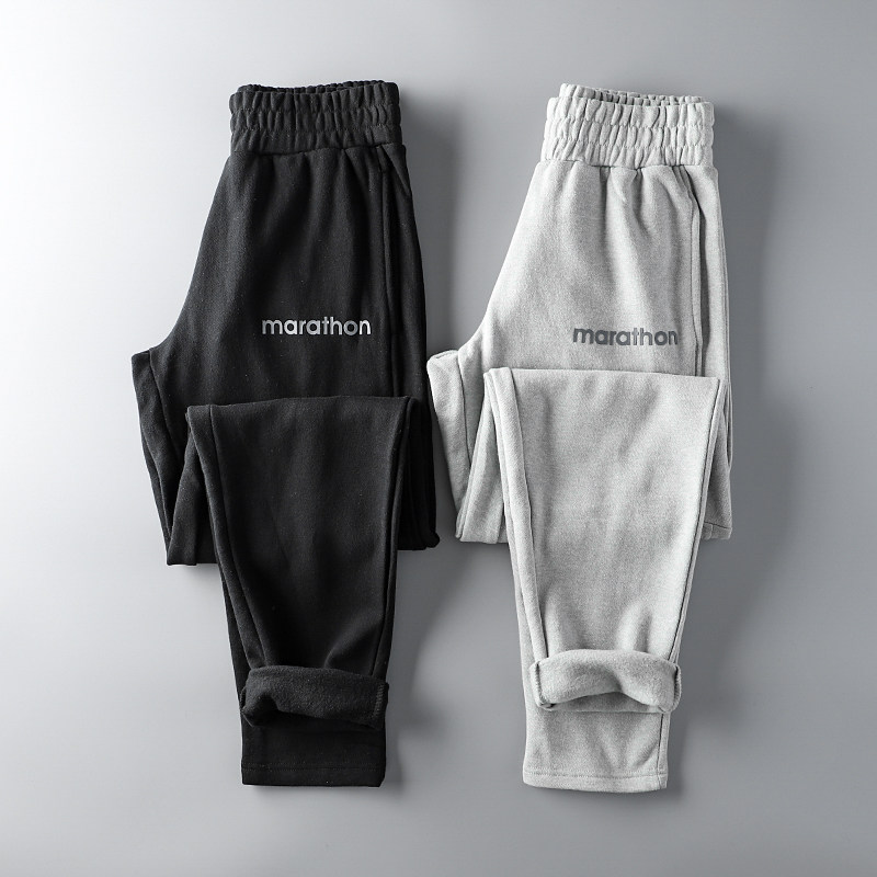 Foreign trade tail single male cut standard cattle cargo pants Men's autumn and winter cashmere pants Europe and the United States export original single casual pants