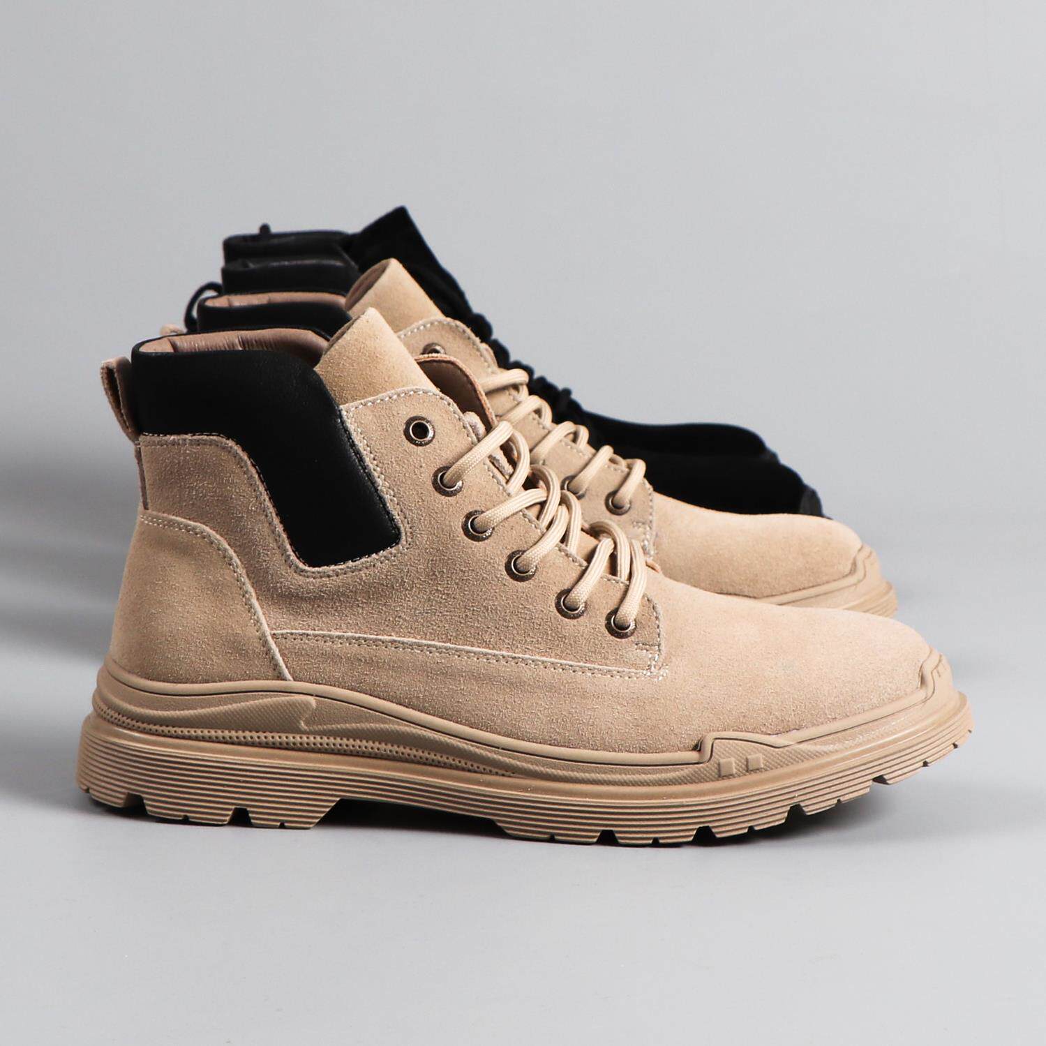 Foreign Trade Tail single male cut Bull Cargo Boots in cylinder 100 hitch winter boomer men's shoes exit Original single frock Martin boots