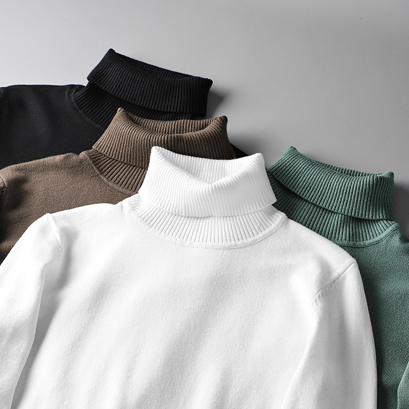 Foreign Trade Tail single male cut Mark Bull stock High collar sweater Korean version Body Trend Outlet Raw single Men's clothing Knitted Cardiovert Jacket