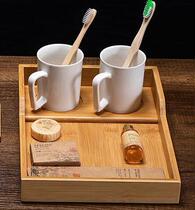 Hotel disposable supplies consumable storage box Bed and breakfast room sink drawer solid wood storage box