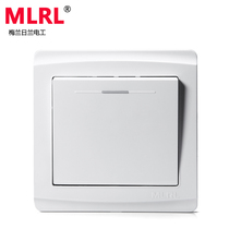 Meilan Rilan 86 wall switch socket single open one open double control switch one large rocker panel