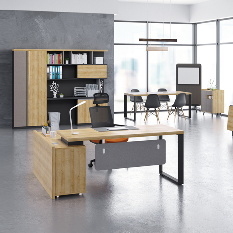 Great luxury furniture 1 6 m manager table minimalist Hyundai 1 8 m Head of desk desk cabinet filing cabinet information cabinet