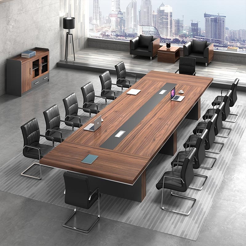 Conference table long table simple modern reception table and chair combination large negotiation table training table long table office furniture