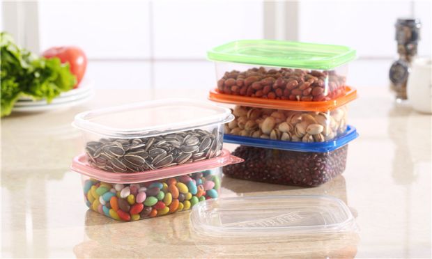483ml 50 bộ hộp bánh hình chữ nhật dùng một lần hộp ăn trưa hộp ăn trưa gói hộp thức ăn nhanh hộp lưu trữ trái cây - Hộp cơm điện sưởi ấm hộp đựng cơm hâm nóng