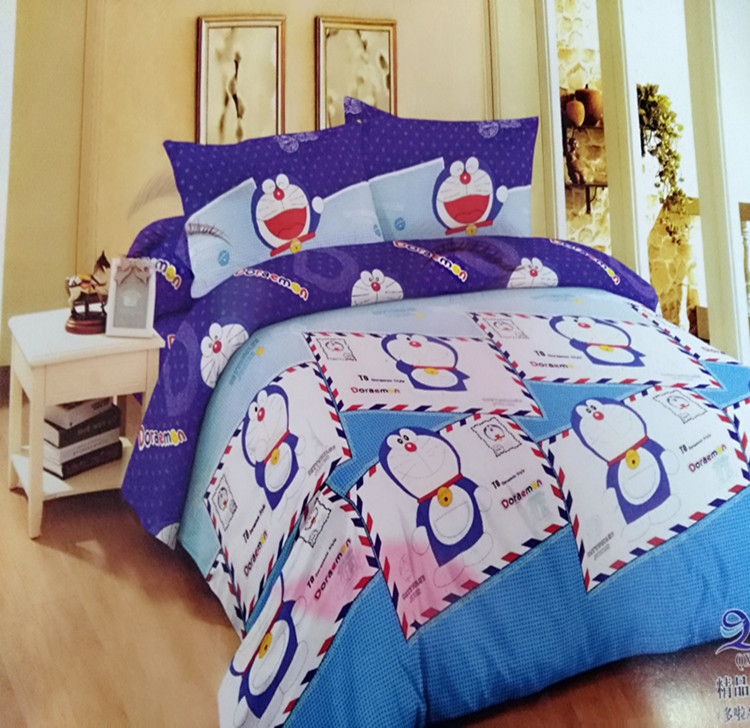 Người đàn ông béo màu xanh Doraemon sinh viên giường đơn duy nhất quilt cover đôi quilt cover 1.5 m 1.8 m 2.0 m