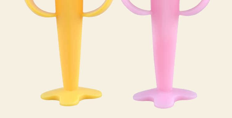 Bé răng hàm dính gel đồ chơi silicone hươu cao cổ chuối Manhattan tay bắt bóng bé trái cây và túi rau cắn - Gutta-percha / Toothbrsuh / Kem đánh răng kem đánh răng cho bé 1 tuổi