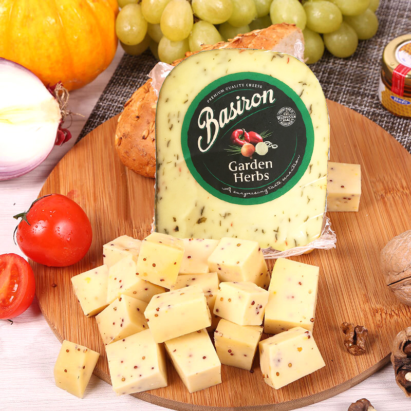Beslon Cheese Imported from the Netherlands Without Additives Ready-To-Eat Cheese Vanilla Large Hole Yellow Wave Mixed Cheese Cheese Block