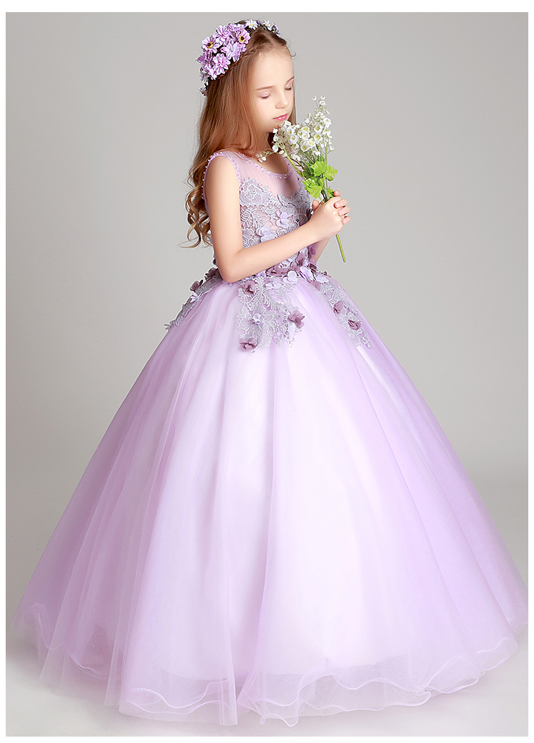 Trẻ em váy công chúa váy pettiskirt mô hình nhỏ cạnh tranh catwalk trang phục hoa dài cô gái đám cưới cô gái váy sinh nhật - Váy trẻ em váy đầm xuân hè đẹp cho bé gái