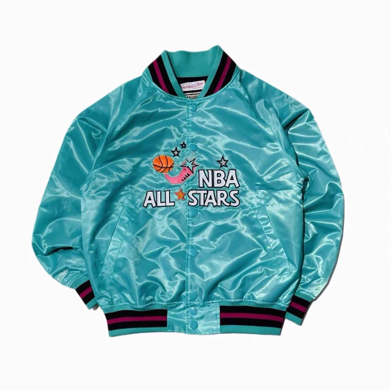 American Retro Embroidered All-Star Baseball Jacket for Men and Women, Casual Versatile Couple's Outerwear with Raglan Sleeves for Spring and Autumn