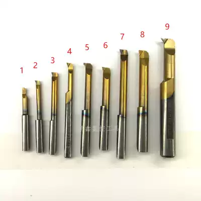 Imported second-hand monolithic carbide single-head titanium-plated small hole CNC lathe fine boring hole boring tool