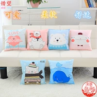 Dễ thương mùa thu và mùa đông gối sang trọng Ghế sofa văn phòng đầu giường vành đai đệm gối sinh viên / phim hoạt hình lõi chăn kèm gối