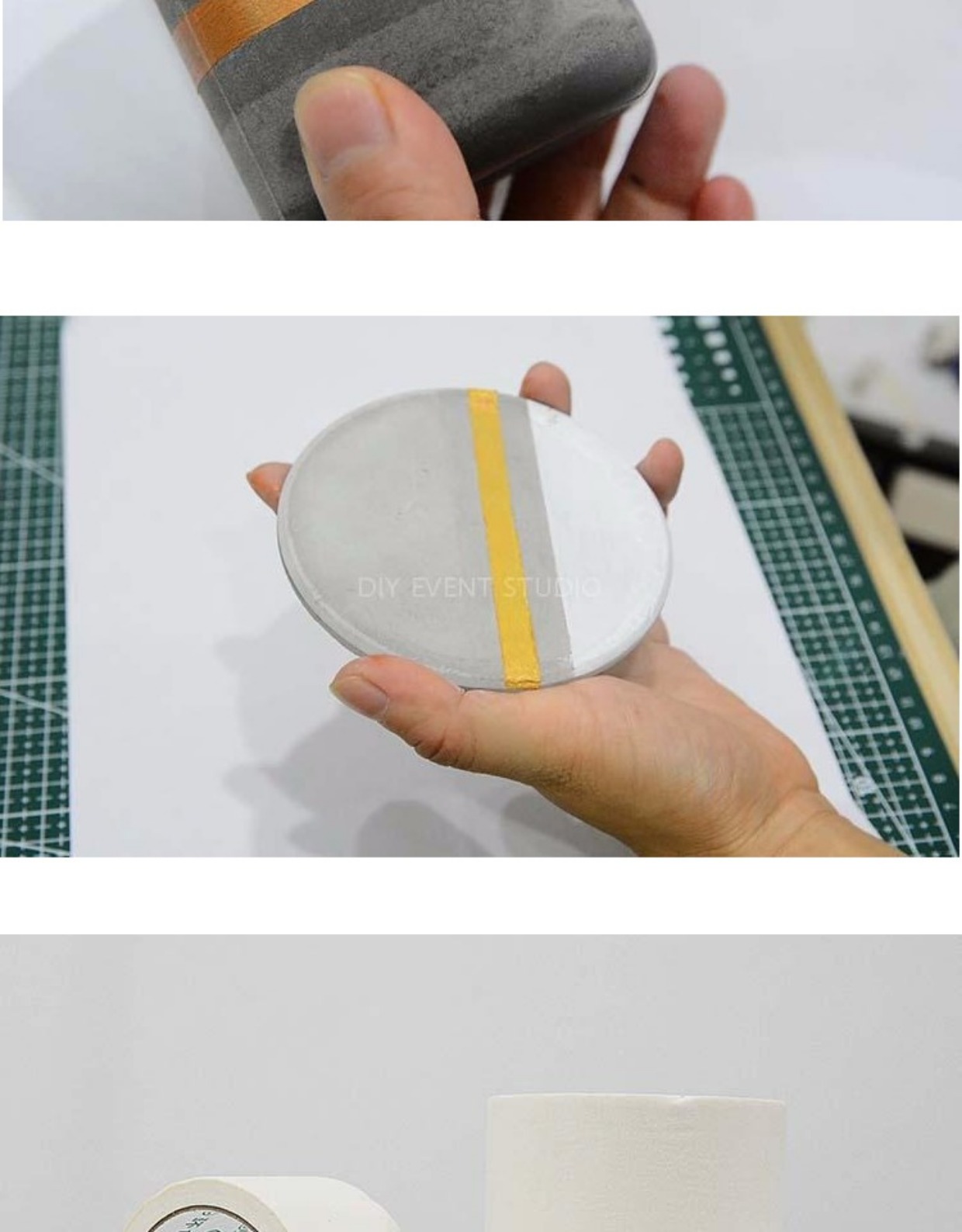 DIY mặt nạ băng giấy acrylic sơn mặt nạ giấy băng xe phun sơn đẹp đường may trang trí băng dính vải nâu