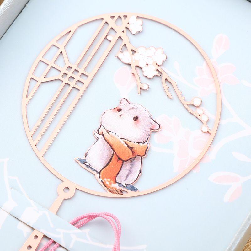 (Mountain Garden Xiao Mei) Mouse Year Memorial Bookmark China Wind Ancient Wind Wen Culture Creative Little Qing New Gift Teacher's Day Gift
