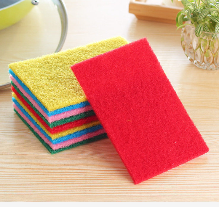 Kitchen multifunction kitchen not stained with dishwashing cloth Colour baggy dishwashing sponge rag cleaning cloth 10 pieces of clothing