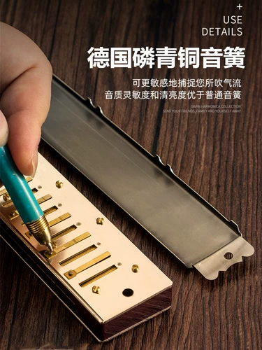 Оригинальная импортная профессиональная элитная губная гармошка для взрослых, Германия, подарок на день рождения