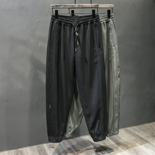 Тонкие японские штаны для отдыха, осенние, свободный крой