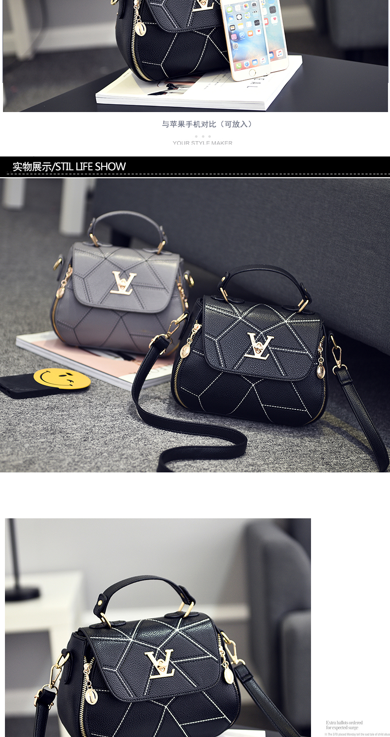 Túi xách nữ nhỏ 2017 mới phiên bản Hàn Quốc 2018 vai nữ túi xách Messenger thời trang nữ đơn giản thủy triều hoang dã túi xách hermes