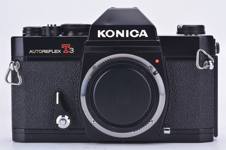 Konica Autoreflex T3 T3N Film SLR Camera Black Body Split Screen Version