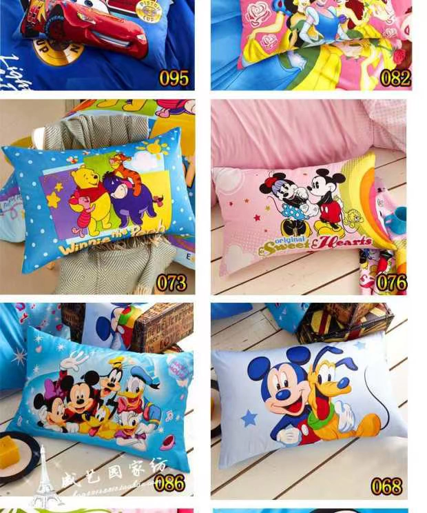 Phim hoạt hình Disney trẻ em gối bông cotton gối bông Mickey Minnie McQueen 48 * 74