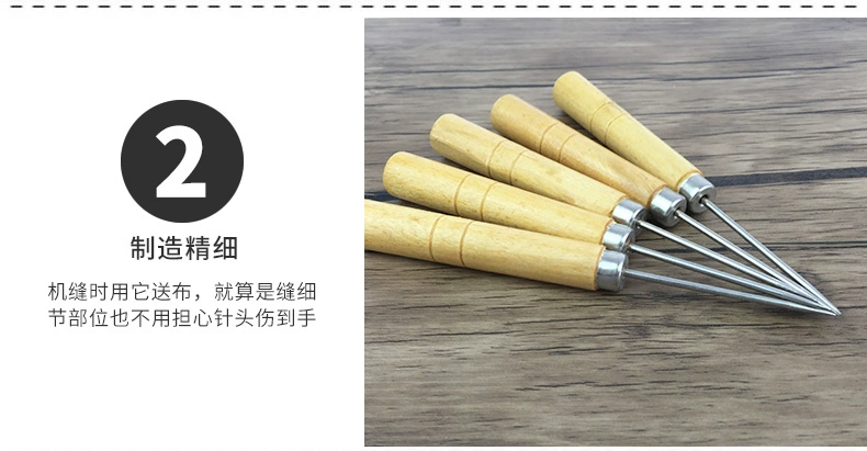 Awl Nghìn vượt qua Mũi nhọn Móc kim Mũi khoan với Giày Lỗ DIY Handmade Leather Tools - Công cụ tạo mô hình / vật tư tiêu hao