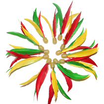 Badminton (Sanmao Ball) Childrens Entertainment Sanmao Cricket High Elastic Sanmao Shuttlecock San Mao Ball 20 sets