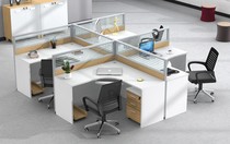 Qingdao office furniture staff office table and chair simple single double 46 person screen partition card holder four working position